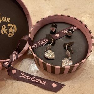 Juicy Couture Earrings - both pairs